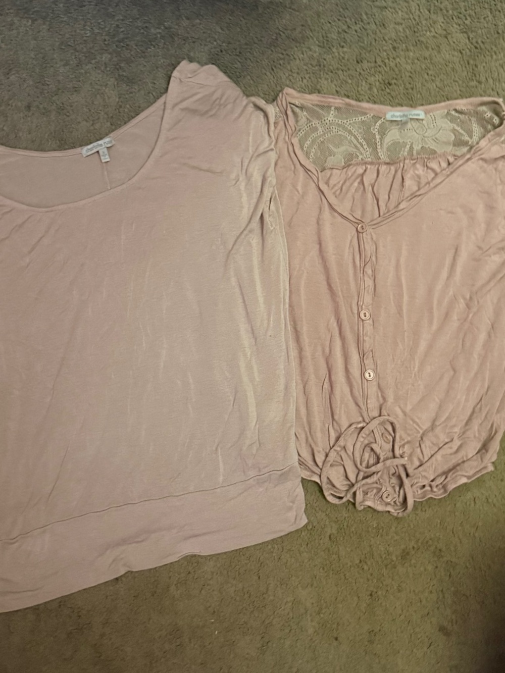 Women’s Charlotte Russe blouse bundle. 2 small tops